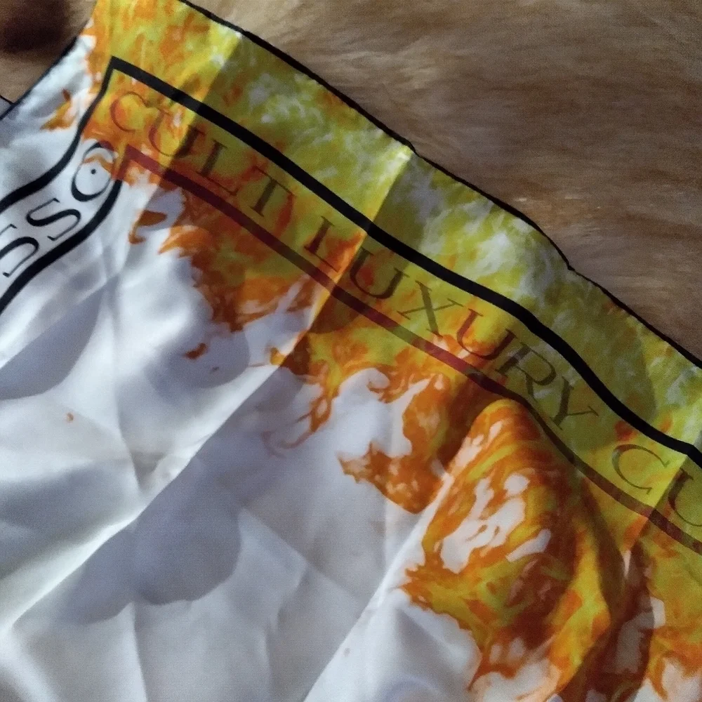 Cult Luxury 100% silk scarf new